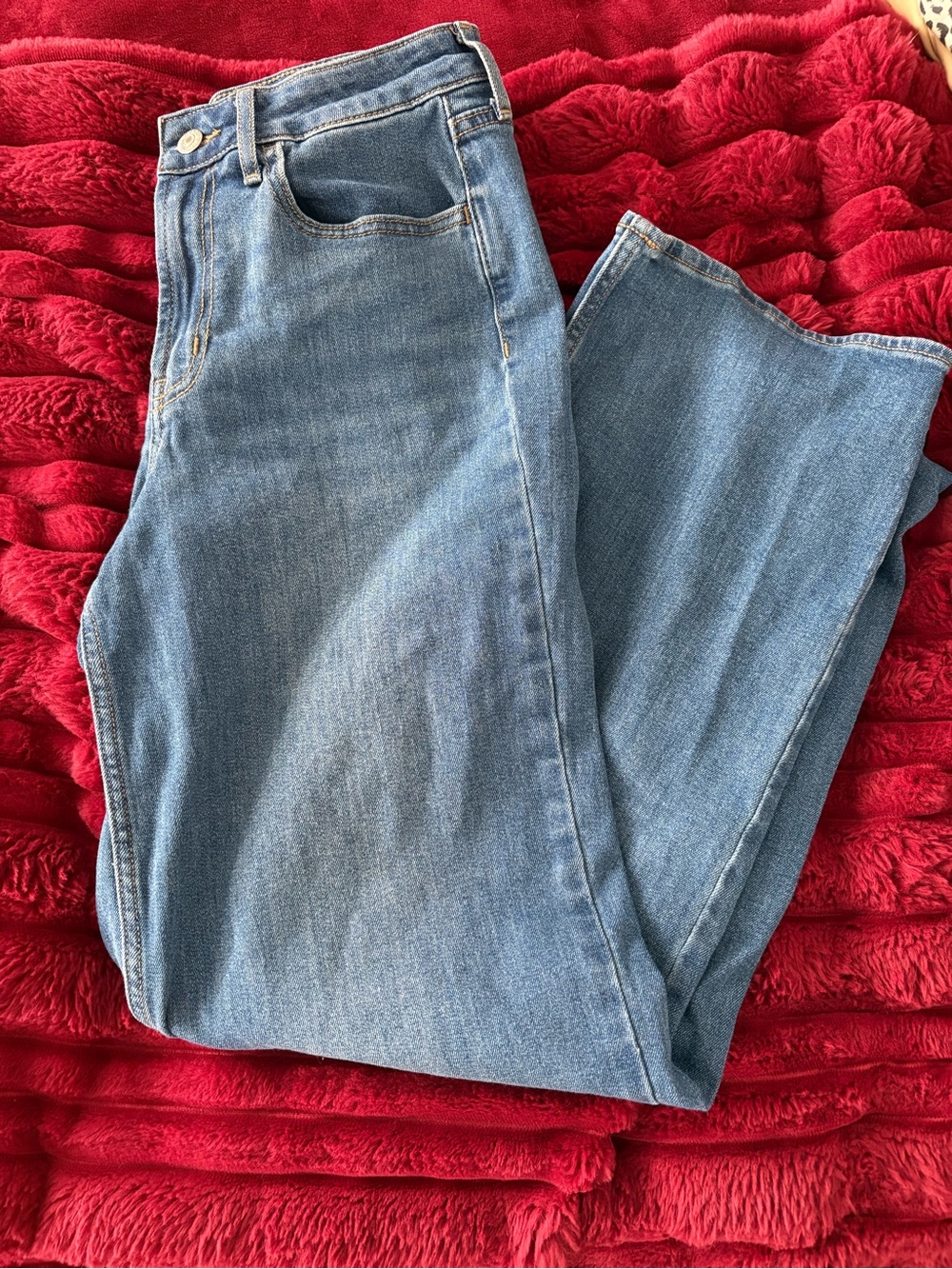 Old Navy Medium Blue High-Rise Flare Jeans